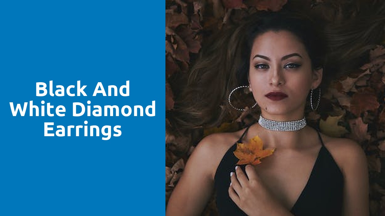 black and white diamond earrings